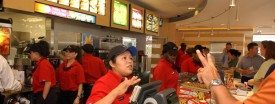 Workers at a McDonald's restaurant in Oak Brook. (Tribune photo by Terry Harris)