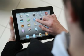 The current version of the Apple iPad. (Peter Macdiarmid/Getty Images)