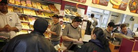 A busy morning at the Dunkin' Donuts franchise in the village of Posen. (Zbigniew Bzdak/Tribune)